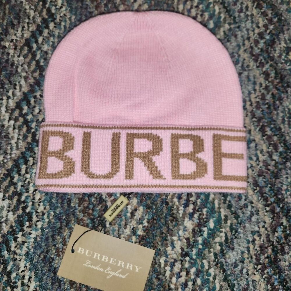 Burberry Pink Beanie NWT & Authentic & Very Cute